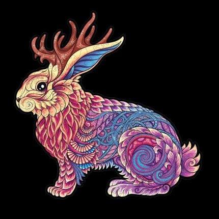 Дървен пъзел - Jackalope - Fantasy Puzzles wooden puzzle