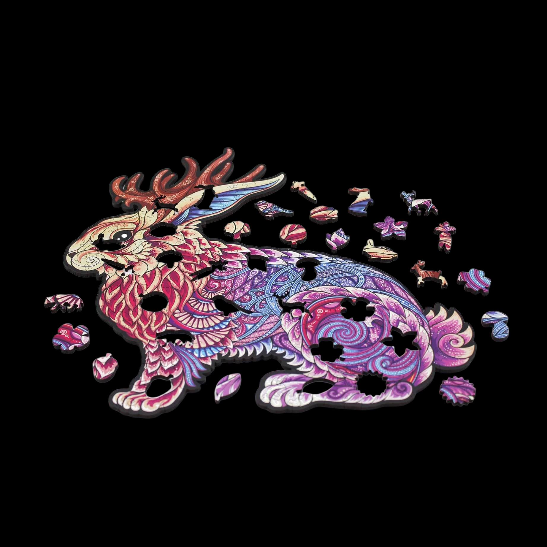 Дървен пъзел - Jackalope - Fantasy Puzzles wooden puzzle Дървен пъзел - Jackalope - Fantasy Puzzles wooden puzzle