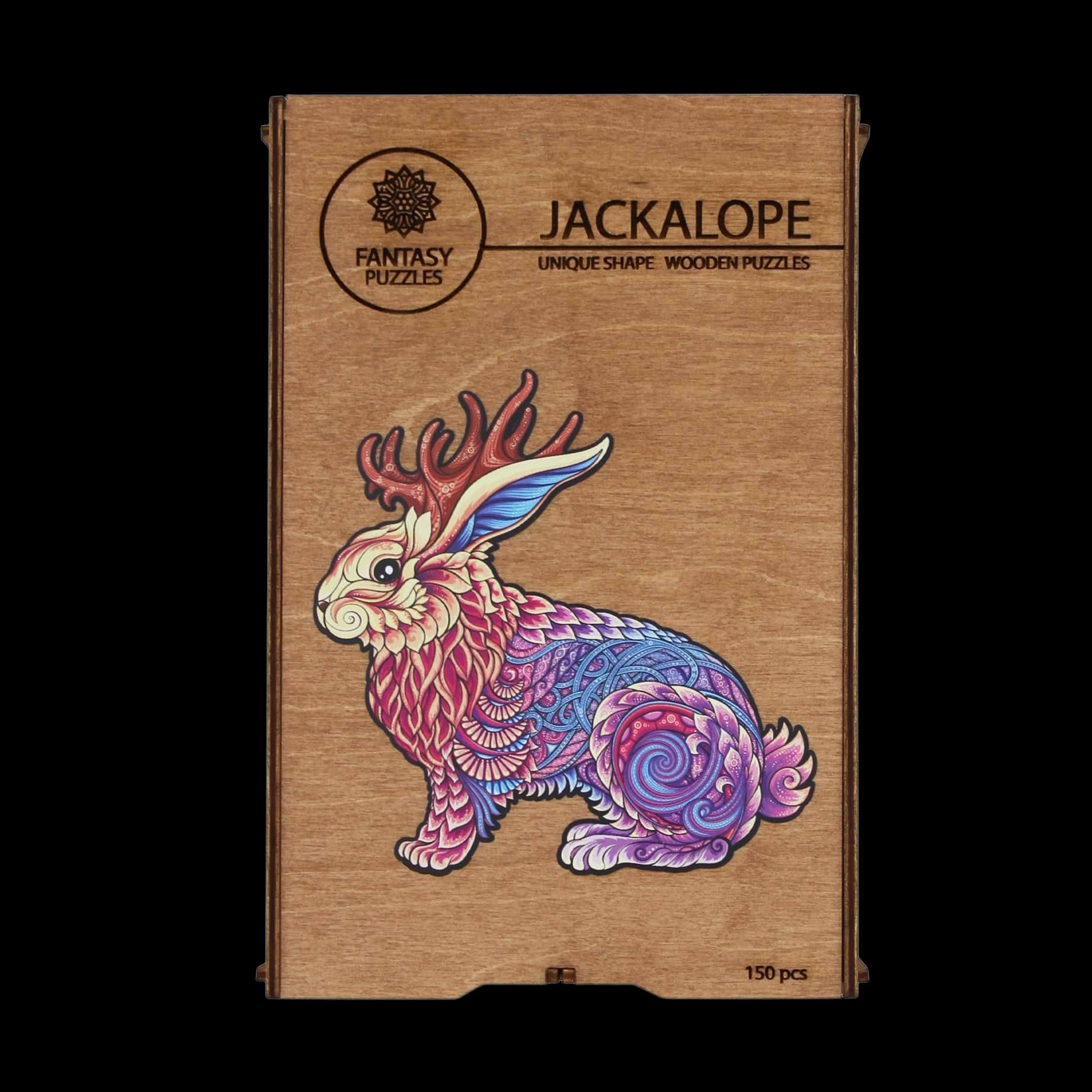 Дървен пъзел - Jackalope - Fantasy Puzzles wooden puzzle Дървен пъзел - Jackalope - Fantasy Puzzles wooden puzzle
