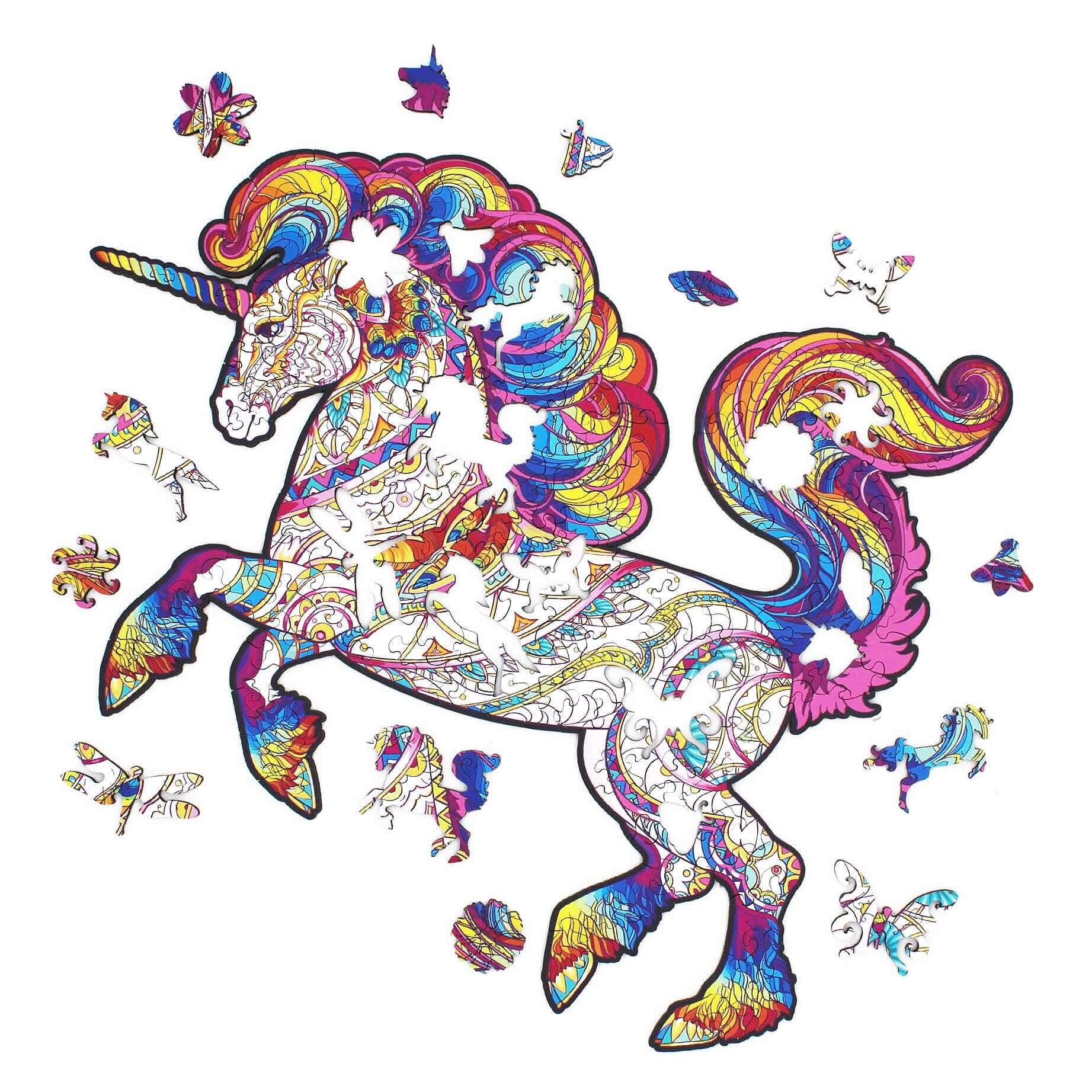 Дървен пъзел - Unicorn - Fantasy Puzzles wooden puzzle Дървен пъзел - Unicorn - Fantasy Puzzles wooden puzzle