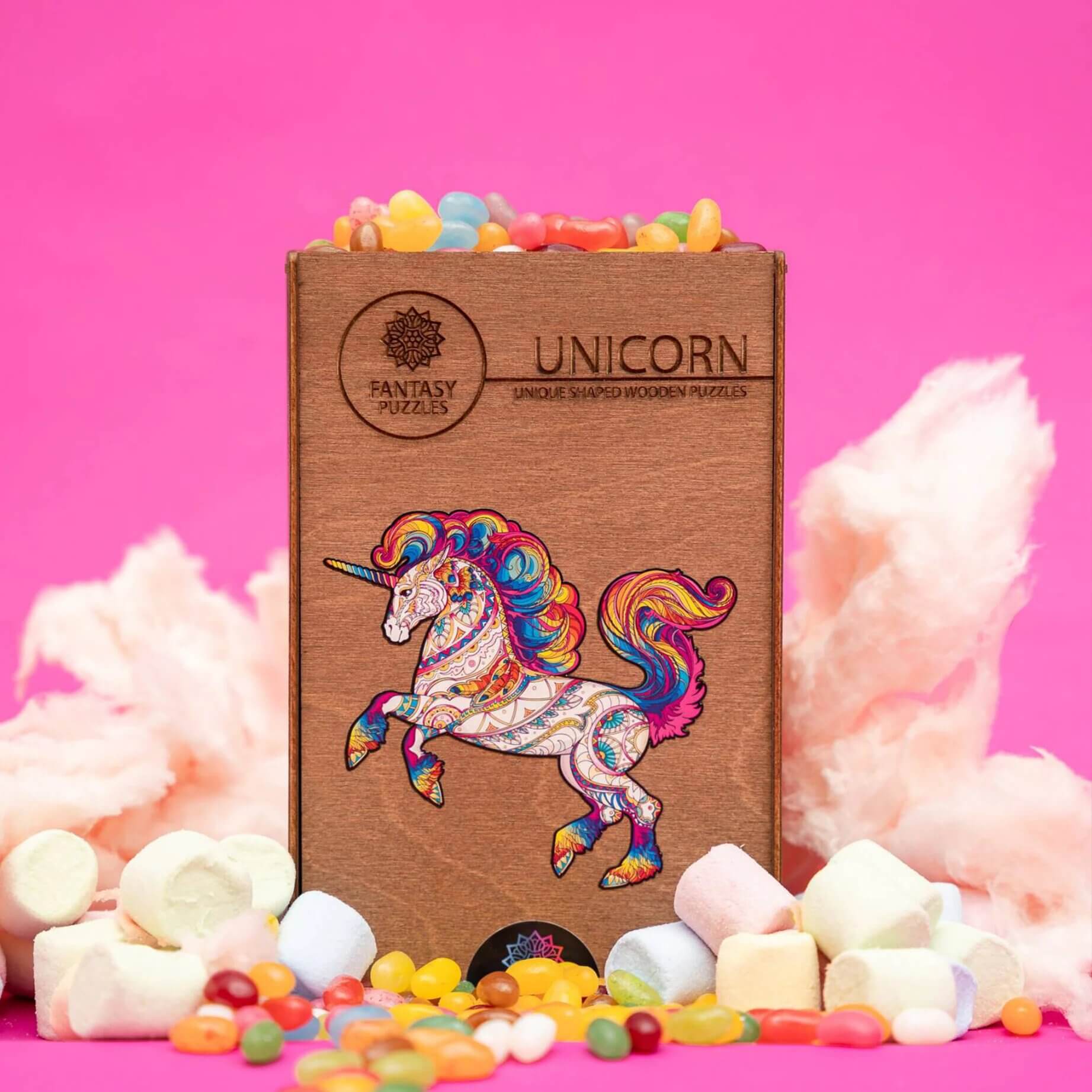 Дървен пъзел - Unicorn - Fantasy Puzzles wooden puzzle Дървен пъзел - Unicorn - Fantasy Puzzles wooden puzzle