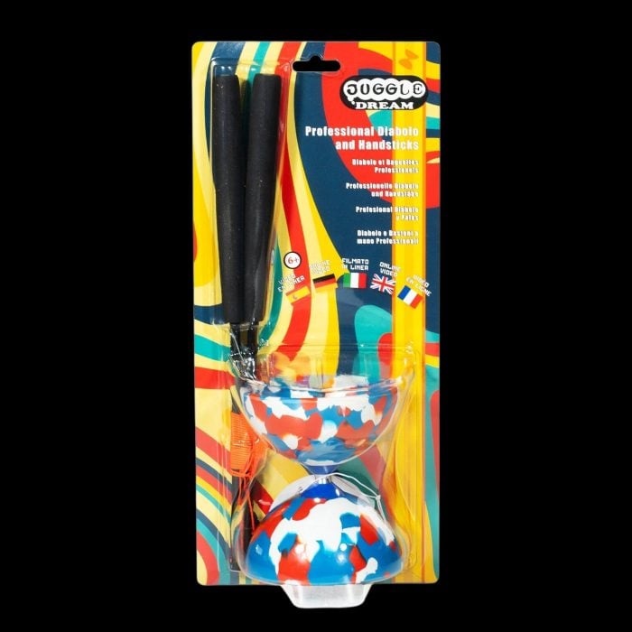 Дяболо - Jester + Superglass sticks - Fixed axle - Juggle Dream diabolo
