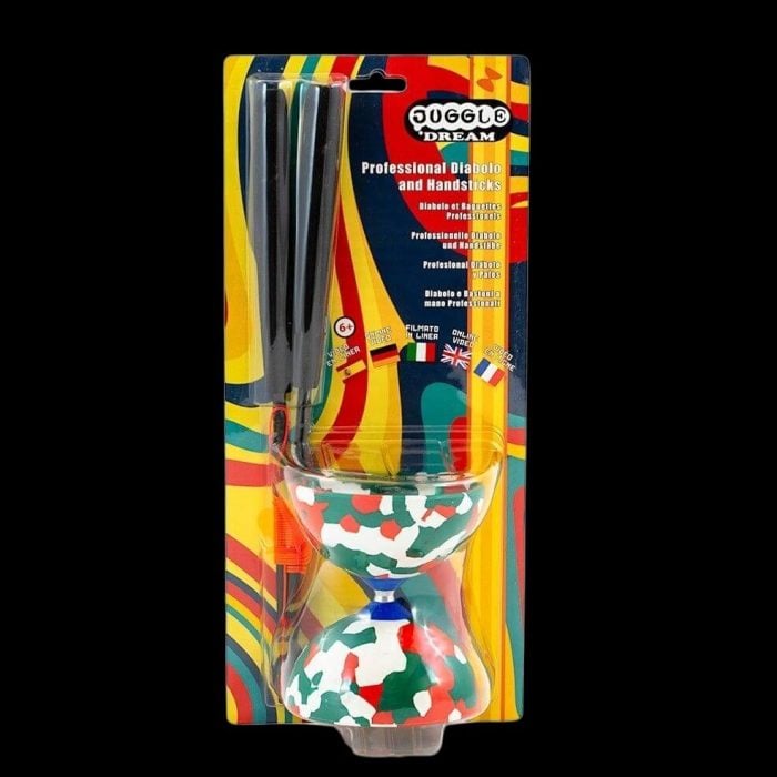 Дяболо - Jester + Superglass sticks - Fixed axle - Juggle Dream diabolo