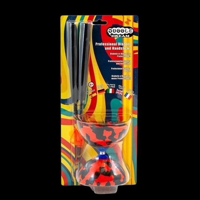 Дяболо - Jester + Superglass sticks - Fixed axle - Juggle Dream diabolo