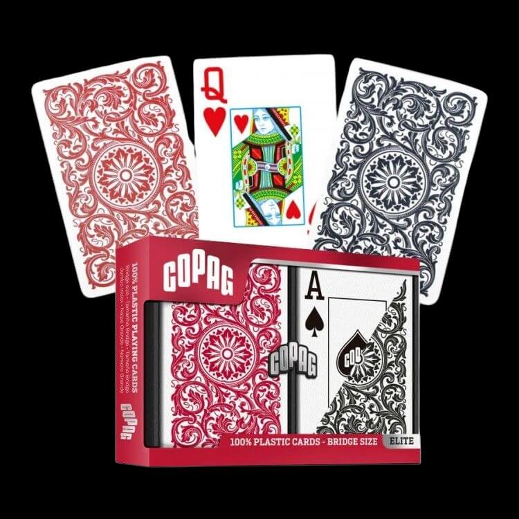 Карти за игра - Elite Bridge Jumbo Red and Black 2 pack - Copag playing cards Карти за игра - Elite Bridge Jumbo Red and Black 2 pack - Copag playing cards