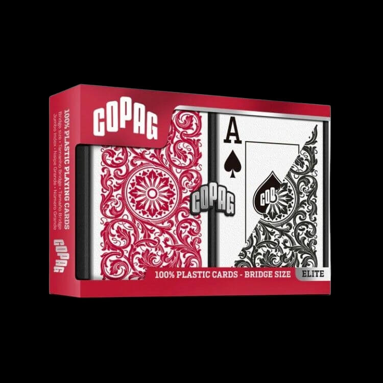 Карти за игра - Elite Bridge Jumbo Red and Black 2 pack - Copag playing cards Карти за игра - Elite Bridge Jumbo Red and Black 2 pack - Copag playing cards
