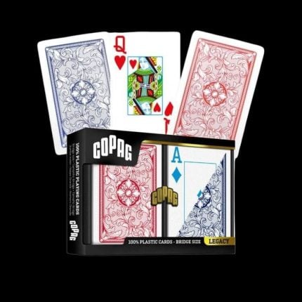 Карти за игра - Legacy Bridge Jumbo 4 Color Red and Blue 2 pack - Copag playing cards
