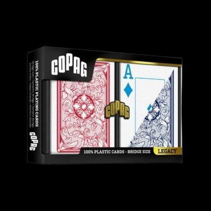 Карти за игра - Legacy Bridge Jumbo 4 Color Red and Blue 2 pack - Copag playing cards