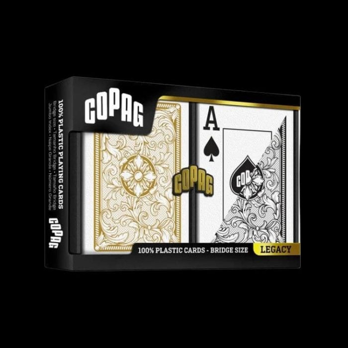 Карти за игра - Legacy Bridge Jumbo Gold and Black 2 pack - Copag playing cards