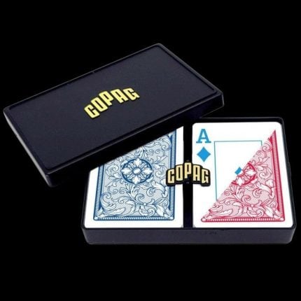 Карти за игра - Legacy Poker Jumbo 4 Color Red and Blue 2 pack - Copag playing cards