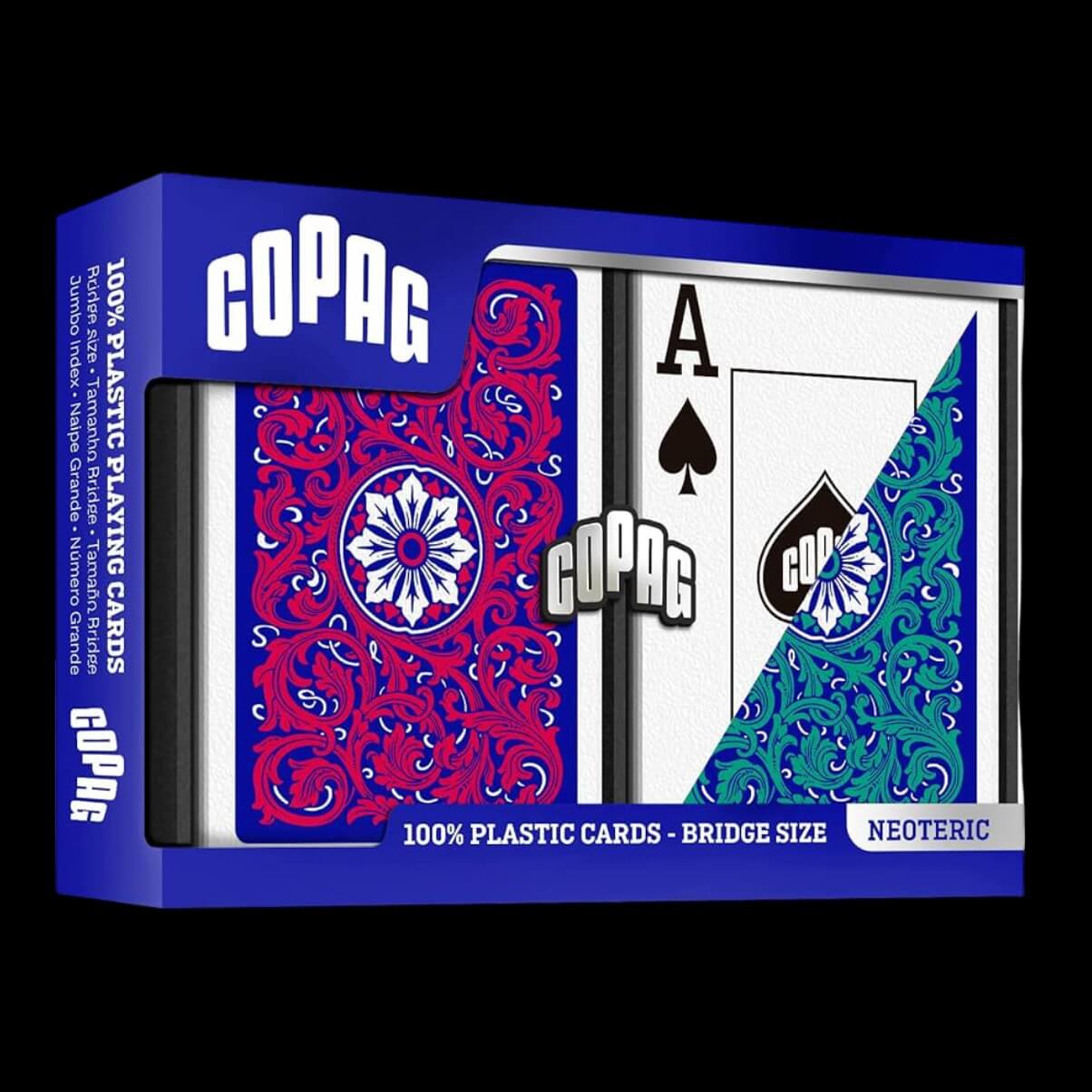 КАРТИ ЗА ИГРА - NEOTERIC BRIDGE JUMBO RED & GREEN 2 PACK – COPAG PLAYING CARDS (7)