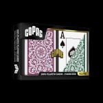 Карти за игра - Elite 1546 Jumbo Burgundy and Green 2 pack - Copag playing cards