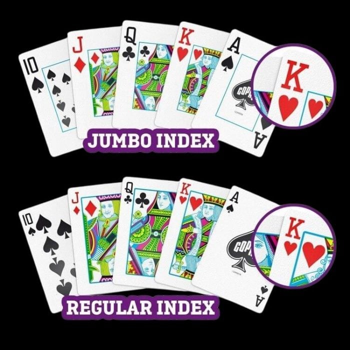 Карти за игра - Elite 1546 Jumbo Burgundy and Green 2 pack - Copag playing cards