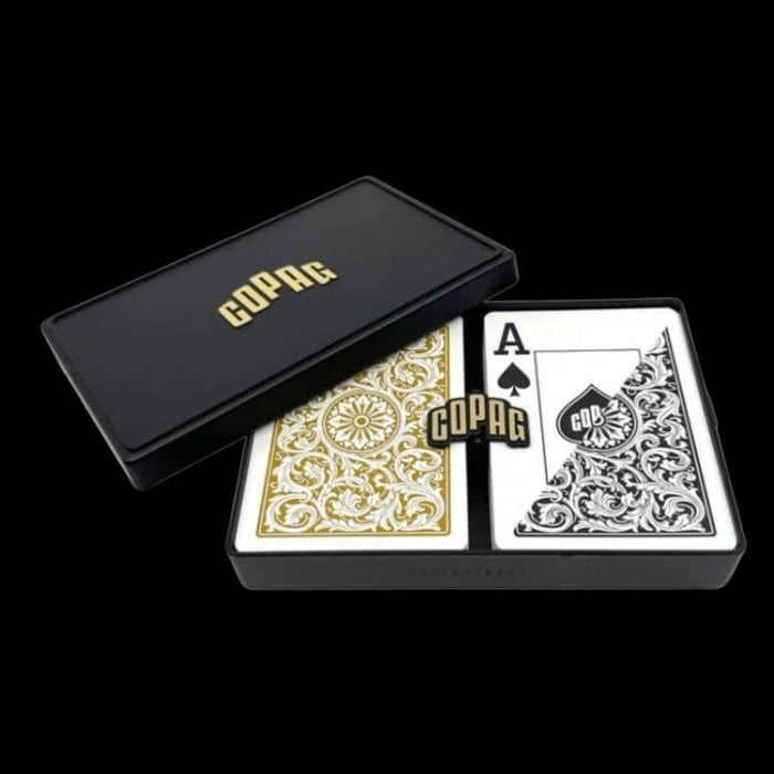 Карти за игра - Elite 1546 Jumbo Gold and Black 2 pack - Copag playing cards