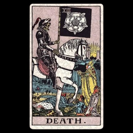 Дървен пъзел - Rider Waite Tarot Death - Fantasy Puzzles wooden puzzle