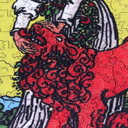 Дървен пъзел - Rider Waite Tarot Strength - Fantasy Puzzles wooden puzzle