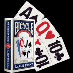 Карти за игра - Bridge Large Print Blue - Bicycle playing cards бридж