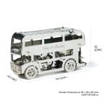 Метален 3D пъзел - Cute Double-Decker - Time For Machine 3D metal model puzzle