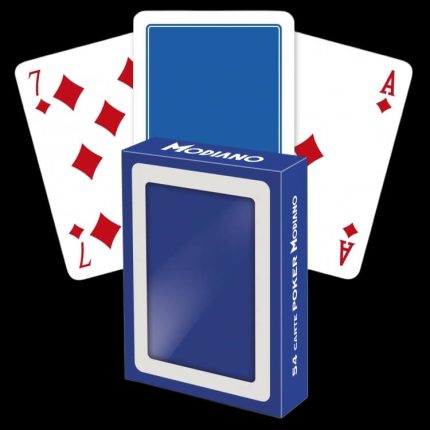 Карти за игра - Poker Club F/N Blue - Modiano playing cards