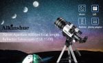 Астрономически телескоп Alkinshue 70x400мм - Комплект адаптер за телефон, статив цена