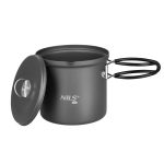 Тенджера за къмпинг - NILS Camp aluminum camping cooking pot - 1 литър - NC4202 алуминиева тенджера за къмпинг тенджера за къмпинг 1 литър съд за готвене на открито къмпинг тенджера с капак тенджера за туристи 1000 мл съд за готвене на открито къмпинг съд за готвене къмпинг съдове за готвене цена цени