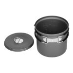 Тенджера за къмпинг - NILS Camp aluminum camping cooking pot - 1 литър - NC4202 алуминиева тенджера за къмпинг тенджера за къмпинг 1 литър съд за готвене на открито къмпинг тенджера с капак тенджера за туристи 1000 мл съд за готвене на открито къмпинг съд за готвене къмпинг съдове за готвене цена цени
