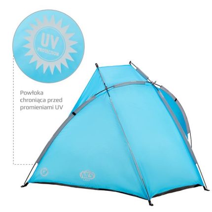 Плажна палатка - NC3039 - NILS Camp beach tent палатка за плаж плажна палатка с UV защита сгъваема палатка за плаж къмпинг палатка за плаж палатка против вятър за плаж цена цени