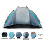 Плажна палатка - NILS Camp Pop UP beach tent - NC8030 палатка за плаж плажна палатка с UV защита сгъваема палатка за плаж къмпинг палатка за плаж палатка против вятър за плаж цена цени