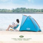 Плажна палатка - NILS Camp Pop UP beach tent - NC8030 палатка за плаж плажна палатка с UV защита сгъваема палатка за плаж къмпинг палатка за плаж палатка против вятър за плаж цена цени