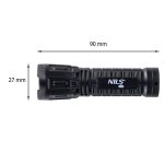 Презаредим LED фенер за къмпинг - NILS Camp rechargeable waterproof LED flashlight - 180 лумена - NC0002 презаредима лампа къмпинг лампа 180 лумена водоустойчива лампа за палатка LED фенер за къмпинг компактна къмпинг лампа фенер зареждане цена цени с дръжка фенерче за къмпинг презаредимо фенерче водоустойчиво фенерче