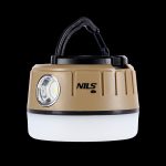 Презаредима LED 2в1 лампа и фенер - NILS Camp rechargeable waterproof LED lamp and flashlight - 500 лумена - NC0005 презаредима лампа и фенер къмпинг лампа 500 лумена водоустойчива лампа за палатка LED фенер за къмпинг компактна къмпинг лампа 2в1 с фенер зареждане на телефон цена цени