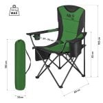 Сгъваем стол за къмпинг - NILS Camp folding camping chair - NC3301 сгъваем стол за къмпинг къмпинг стол с масичка и поставка за чаша лек сгъваем стол за риболов стол за пикник сгъваем къмпинг стол джоб с термо чанта термочанта