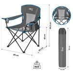 Сгъваем стол за къмпинг - NILS Camp folding camping chair - NC3706 сгъваем стол за къмпинг къмпинг стол с масичка и поставка за чаша лек сгъваем стол за риболов стол за пикник сгъваем къмпинг стол джоб с термо чанта термочанта цена цени