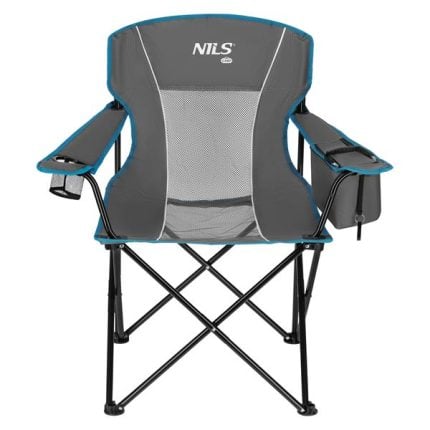 Сгъваем стол за къмпинг - NILS Camp folding camping chair - NC3706 сгъваем стол за къмпинг къмпинг стол с масичка и поставка за чаша лек сгъваем стол за риболов стол за пикник сгъваем къмпинг стол джоб с термо чанта термочанта цена цени