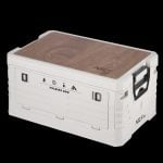 Сгъваема 2в1 кутия за съхранение и масичка за къмпинг - NILS Camp camping 2in1 folding storage box and table - NCB4002 сгъваема кутия за къмпинг къмпинг органайзер 2в1 кутия и маса масичка кутия за съхранение за багажник компактна къмпинг маса сгъваема кутия масичка цена цени