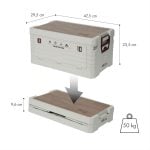 Сгъваема 2в1 кутия за съхранение и масичка за къмпинг - NILS Camp camping 2in1 folding storage box and table - NCB4002 сгъваема кутия за къмпинг къмпинг органайзер 2в1 кутия и маса масичка кутия за съхранение за багажник компактна къмпинг маса сгъваема кутия масичка цена цени