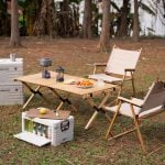 Сгъваема 2в1 кутия за съхранение и масичка за къмпинг - NILS Camp camping 2in1 folding storage box and table - NCB4002 сгъваема кутия за къмпинг къмпинг органайзер 2в1 кутия и маса масичка кутия за съхранение за багажник компактна къмпинг маса сгъваема кутия масичка цена цени