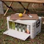 Сгъваема 2в1 кутия за съхранение и масичка за къмпинг - NILS Camp camping 2in1 folding storage box and table - NCB4002 сгъваема кутия за къмпинг къмпинг органайзер 2в1 кутия и маса масичка кутия за съхранение за багажник компактна къмпинг маса сгъваема кутия масичка цена цени