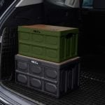 Сгъваема 2в1 кутия за съхранение и масичка за къмпинг - NILS Camp camping 2in1 folding storage box and table - NCB4007 сгъваема кутия за къмпинг къмпинг органайзер 2в1 кутия и маса масичка кутия за съхранение за багажник компактна къмпинг маса сгъваема кутия масичка цена цени