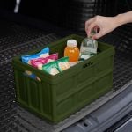 Сгъваема 2в1 кутия за съхранение и масичка за къмпинг - NILS Camp camping 2in1 folding storage box and table - NCB4007 сгъваема кутия за къмпинг къмпинг органайзер 2в1 кутия и маса масичка кутия за съхранение за багажник компактна къмпинг маса сгъваема кутия масичка цена цени