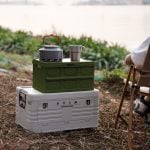 Сгъваема 2в1 кутия за съхранение и масичка за къмпинг - NILS Camp camping 2in1 folding storage box and table - NCB4007 сгъваема кутия за къмпинг къмпинг органайзер 2в1 кутия и маса масичка кутия за съхранение за багажник компактна къмпинг маса сгъваема кутия масичка цена цени