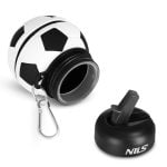 Сгъваема силиконова бутилка - NILS folding silicone cup bottle - Football NC4104 сгъваема чаша бутилка за вода силиконова чаша бутилка за къмпинг компактна бутилка чаша за вода чаша бутилка за пътуване къмпинг чаша бутилка сгъваема