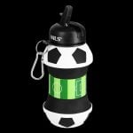 Сгъваема силиконова бутилка - NILS folding silicone cup bottle - Football NC4104 сгъваема чаша бутилка за вода силиконова чаша бутилка за къмпинг компактна бутилка чаша за вода чаша бутилка за пътуване къмпинг чаша бутилка сгъваема