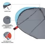 Спален чувал - NILS Camp sleeping bag - NC2012 спален чувал за къмпинг зимен спален чувал спален чувал до 0 градуса трисезонен спален чувал къмпинг спален чувал