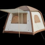 Надуваема палатка за къмпинг 2-4 човека – бързо сглобяване, водоустойчива DanCoom надуваема палатка палатка без сглобяване глемпинг палатка лесна палатка за къмпинг с включена помпа голяма надуваема палатка семейна палатка бърз монтаж лукзосна палатка за глемпинг къмпинг цена цени