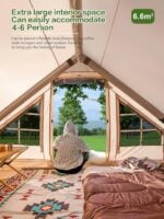 Надуваема палатка за къмпинг 4-6 човека DanCoom - водоустойчива 3000 мм., UV защита и с лесен монтаж бързо сглобяване, водоустойчива DanCoom надуваема палатка палатка без сглобяване глемпинг палатка лесна палатка за къмпинг с включена помпа голяма надуваема палатка семейна палатка бърз монтаж лукзосна палатка за глемпинг къмпинг цена цени