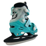 Регулируеми ролери и кънки 4в1 - Размер 31-42 - G&C BW125 adjustable roller-inline skates 4in1 blue ролери 4 в 1 регулируеми ролери за деца ролер и и кънки комплект Inline ролери Inline skates детски ролери регулируеми кънки за лед кънки за хокей четириколесни ролкови кънки ролери размер 31-42 цена цени