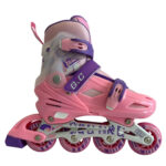 Регулируеми ролери и кънки 4в1 - Размер 31-42 - G&C BW125 adjustable roller-inline skates 4in1 pink ролери 4 в 1 регулируеми ролери за деца ролер и и кънки комплект Inline ролери Inline skates детски ролери регулируеми кънки за лед кънки за хокей четириколесни ролкови кънки ролери размер 31-42 цена цени