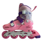 Регулируеми ролери и кънки 4в1 - Размер 31-42 - G&C BW125 adjustable roller-inline skates 4in1 pink ролери 4 в 1 регулируеми ролери за деца ролер и и кънки комплект Inline ролери Inline skates детски ролери регулируеми кънки за лед кънки за хокей четириколесни ролкови кънки ролери размер 31-42 цена цени