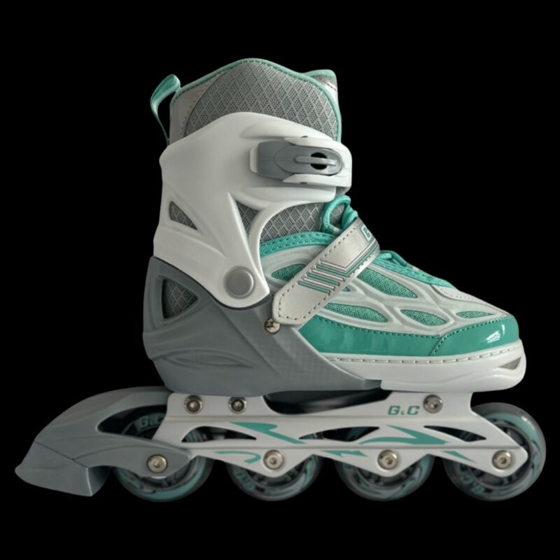 Регулируеми ролери - Размер 31-42 - G&C BW188 adjustable inline skates blue регулируеми ролери за деца Inline ролери регулируем размер цени цена